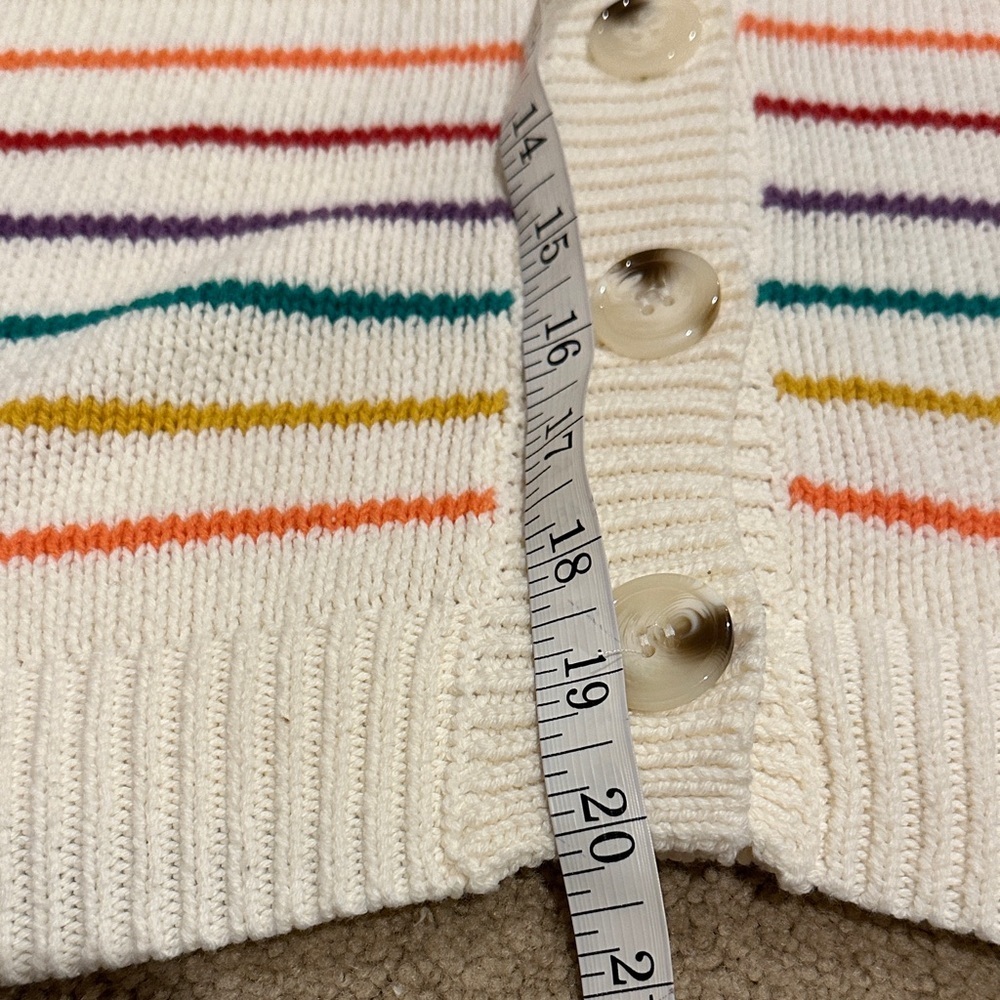 ACOA Women's Multicolor Striped Cardigan Sweater - Picture 5 of 7